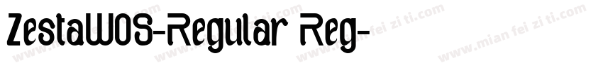 ZestaW05-Regular Reg字体转换